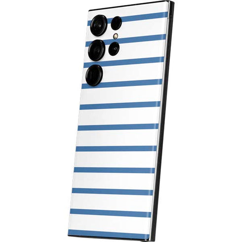 Blue and White Stripes Galaxy Skins